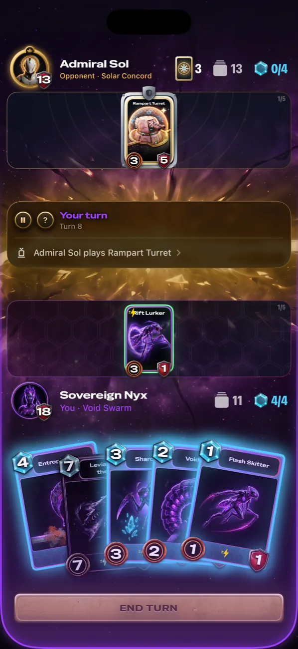 Strategic card duels