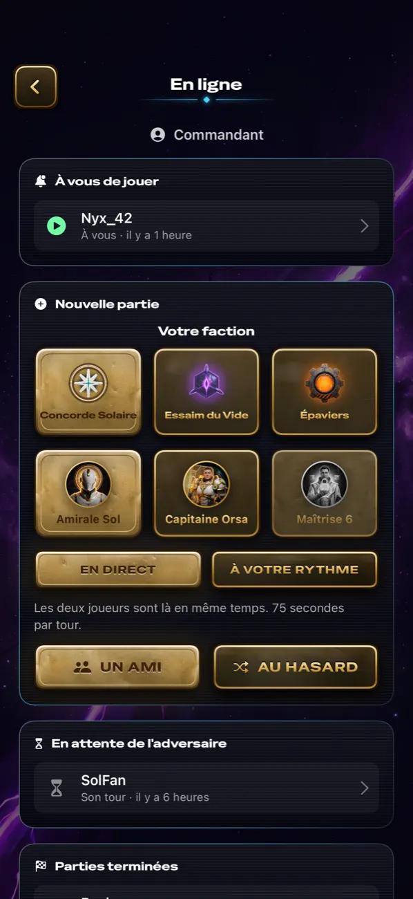 Défiez vos amis en ligne