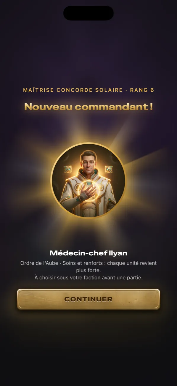 Débloquez de nouveaux commandants